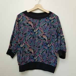 Vintage paisley blouse